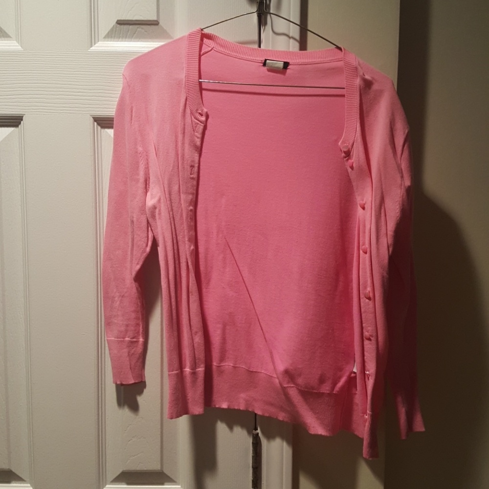 Pink cardigan